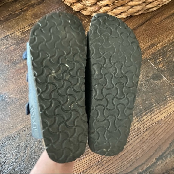 Birkenstock Florida Birko-Flor 3 Strap Blue 245 L-7 Sandal - Picture 4 of 5